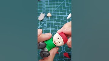 How to make Christmas Garden Gnome with Polymer Clay