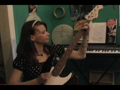 Brenda Lynn Playing Bass