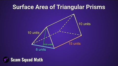 How to Find Surface Area of Triangular Prisms