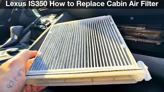 2021 Lexus is350 How to replace cabin air filter is250