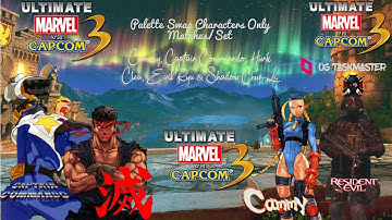 UMvC3 Mods Only set (Part 2) -- Cammy, Captain Commando, Clea, Hunk, Evil Ryu, & Shadow Chun-li