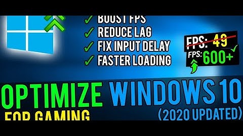 How to Optimize Windows 10 For Gaming!