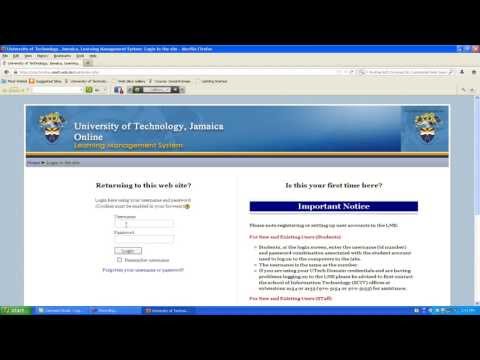 UTechOnline - Logging in and Getting Oriented (Students)