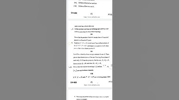 M.Sc.2nd SEM Mathematics Paper, 2022 Topology -ll #shorts #msc #bsc #bubhopal