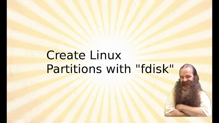 Create Linux Partitions with fdisk