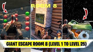 GIANT ESCAPE ROOM 8 Solutions (Level 1 to Level 25) | Tonydjytb Giant Escape Room 8 Map Solutions!