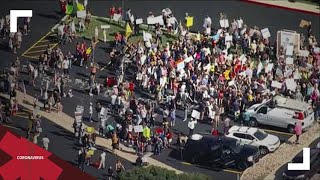RAW: JeffCo Schools students, parents protest mask mandate