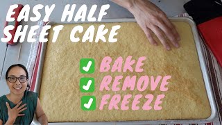 Half Sheet Pan Cake | How to take a Sheet Cake out of the Pan