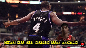 Chris Webber NBA 2k23 next gen face creation