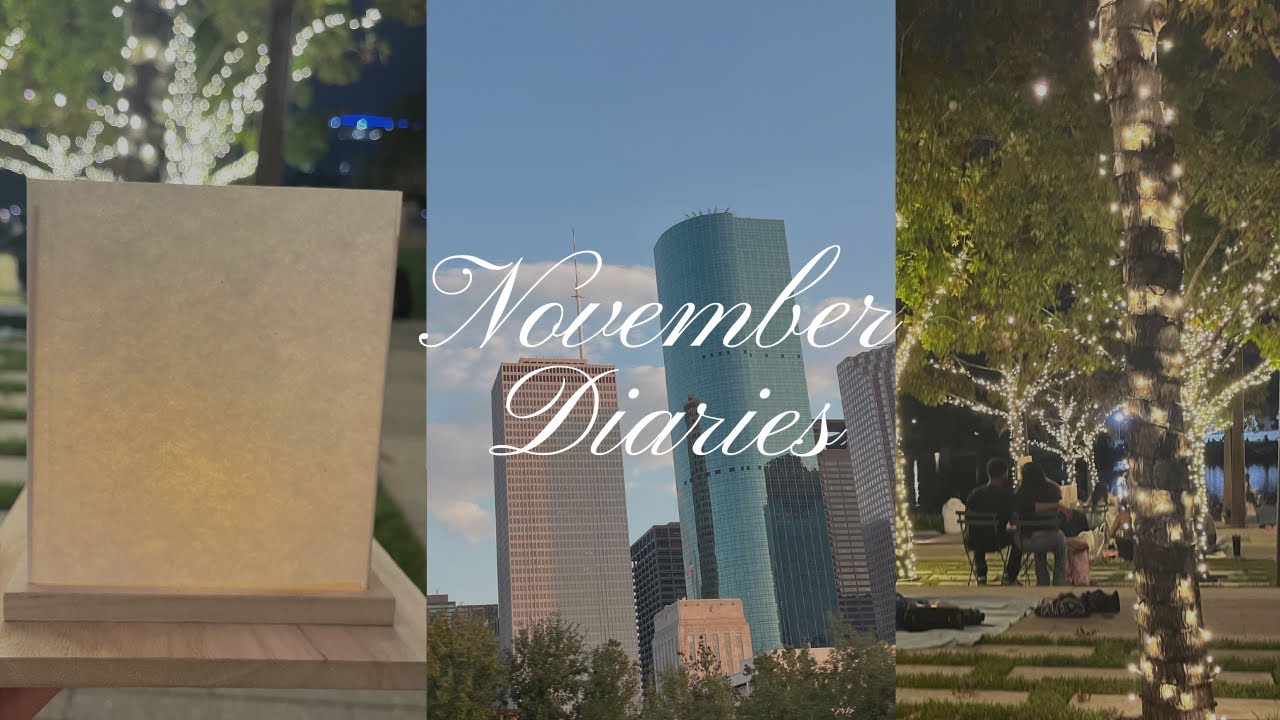 November Diaries: Day in My Life | Water Lantern Festival Houston, TX