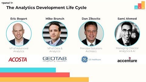 ABD 2018 - Panel 1: Analytics Development Lifecycle