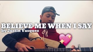 Video thumbnail of "Baby don't go, baby please stay x By Justin Vasquez"