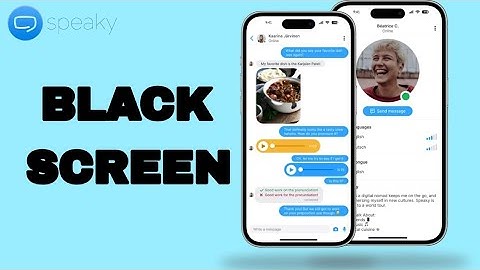 How To Fix And Solve Black Screen On Speaky App | Easy Fix