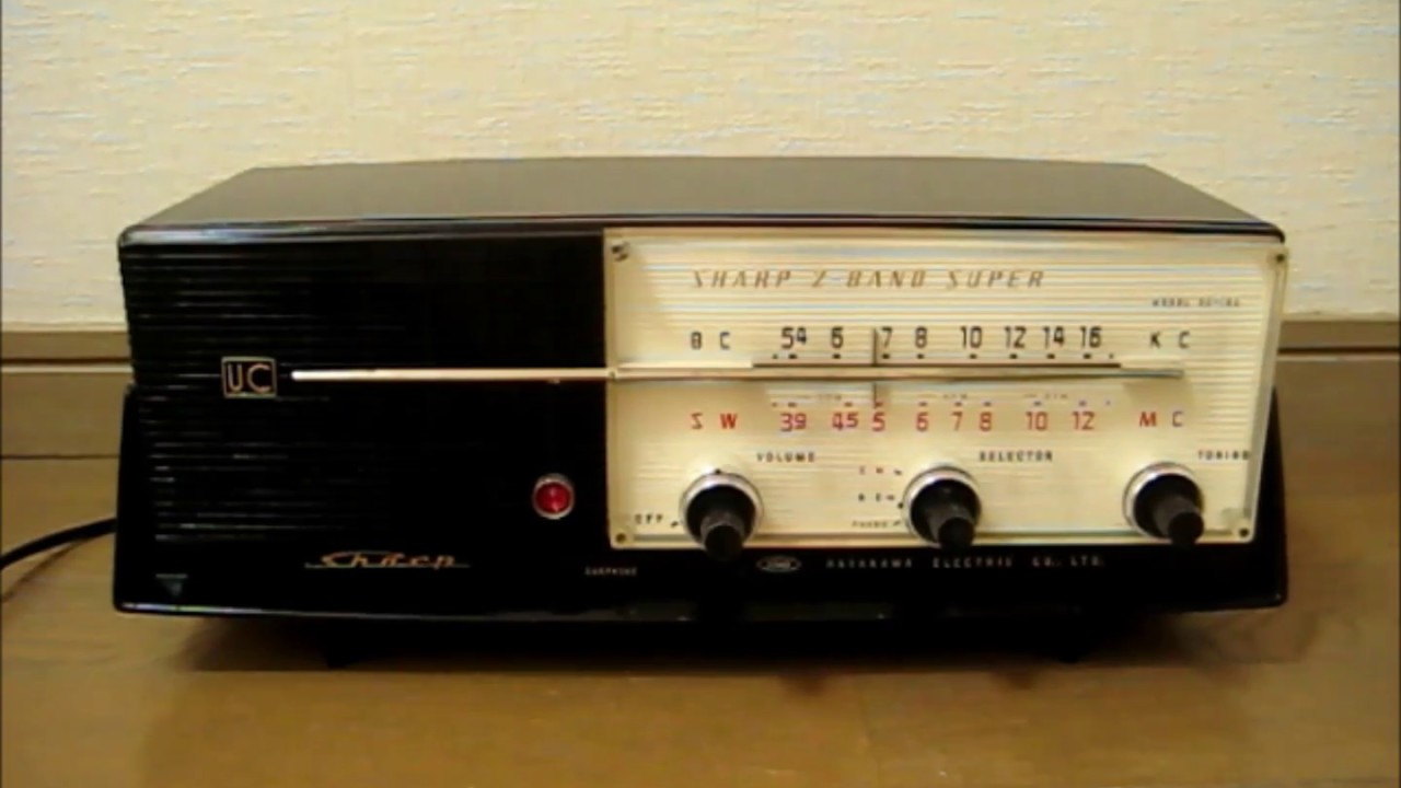 シャープ 早川電機工業 真空管ラジオ UC-102｜覆面えるのブログ