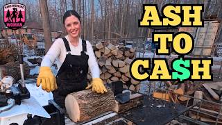 Turning Ash Rounds Into Sale-Ready Firewood