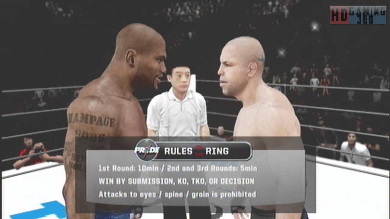 UFC Undisputed 3 Demo Pride Mode Quinton Jackson VS Wanderlei Silva HD