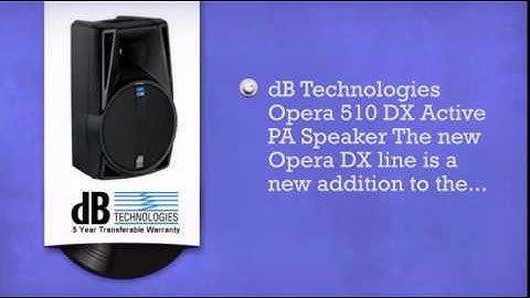 db Technologies Opera 510DX - DJkit.com