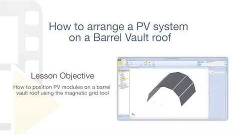 Solarius-PV Tutorial - How to arrange a PV system on a Barrel Vault roof - ACCA software