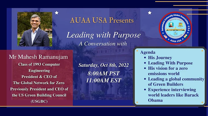 Live Event | Leading with Purpose - Mahesh Ramanuj...