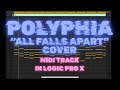 Polyphia - ALL FALLS APART (cover) midi track in Logic Pro x 