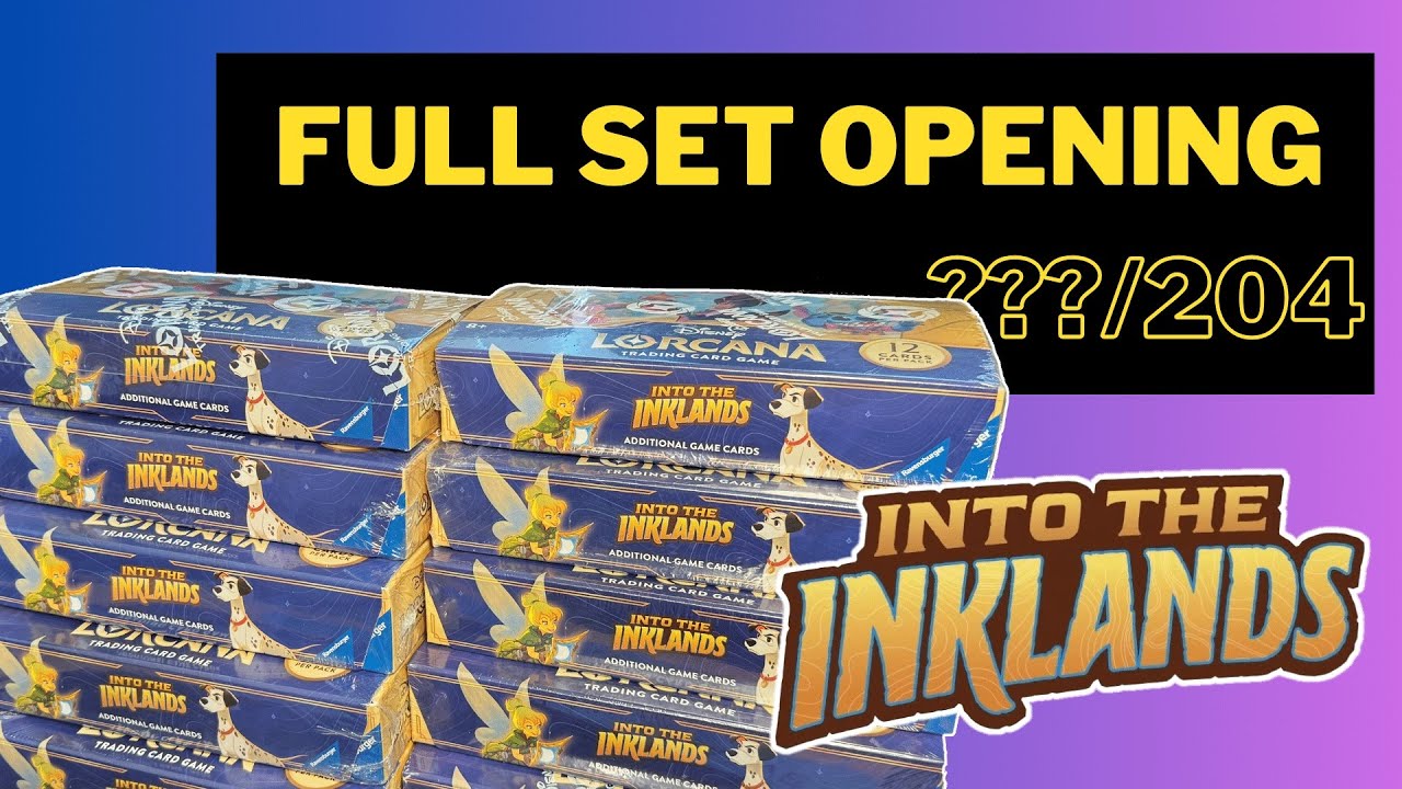 The Ultimate Opening: Pulling Full Set of Into The Inklands Lorcana Cards!!!