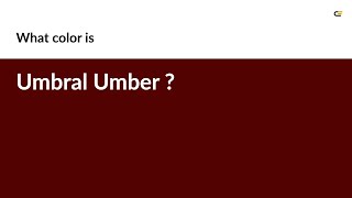 Umbral Umber Color Hex Color - Brown Color - Cool Color 520200