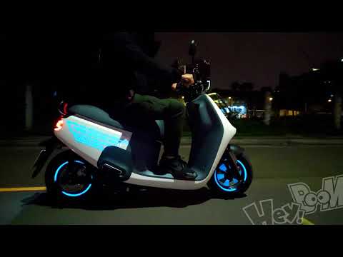 黑幫彩貼 GOGORO VIVA MIX 專屬反光輪圈貼 夜間反光效果