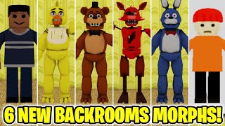 How to get ALL 6 NEW BACKROOMS MORPHS in Backrooms Morphs (ROBLOX)