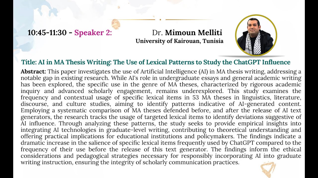 Recording of the Third ONLINE Session of SYFLAT Research Methodology Seminars 2024/2025- Part 2