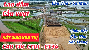 LAO DẦM CẦU VƯỢT TẠI NÚT GIAO 2 ĐƯỜNG CAO TỐC CT01 VÀ CT34