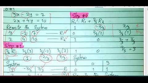 Ex # 3.2 Gaussian Elimination Method