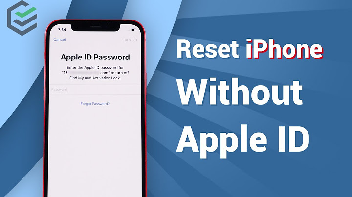 How to factory reset iphone without icloud password or computer