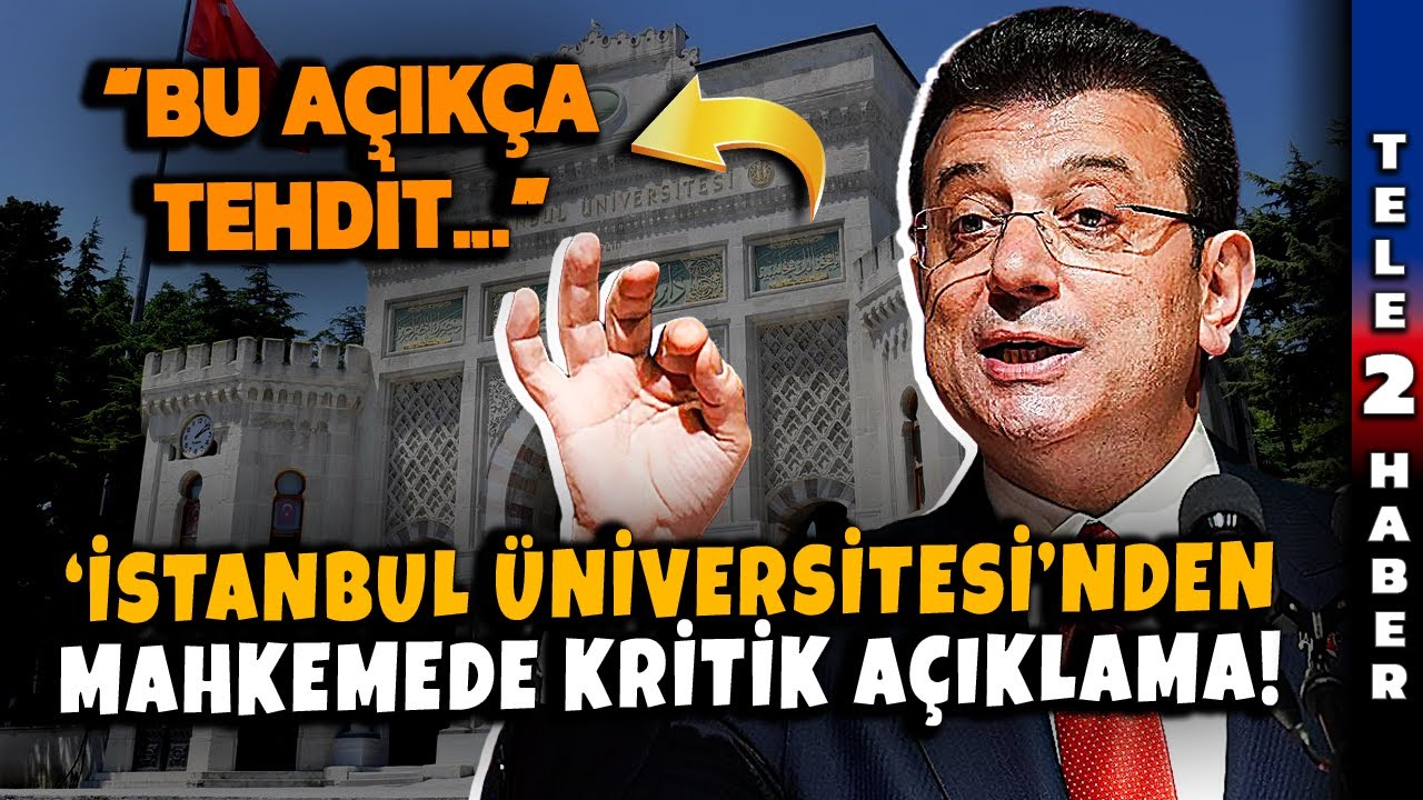 İmamoğlu'ndan diploma davasında tarihi savunma: Acele edin her an Cumhurbaşkanı...