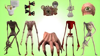 WRONG HEADS SIREN HEAD CAR, GREEN HOUSE HEAD, SCARY HOUSE, SIREN HEAD DOUBLE, SIREN HEAD THUNDERBOLT