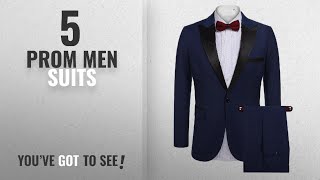 Top 10 Prom Men Suits [Winter 2018 ]: COOFANDY Mens Slim Fit 2 Piece Dress Suit One Button Tuxedo screenshot 5