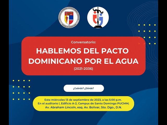 Pacto dominicano por el agua 2021 2036 