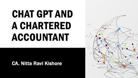 Chat GPT and a Chartered Accountant