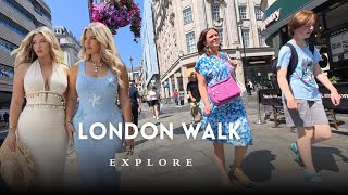 🔥🎭 West End Theatreland & Shopping Walk | Hot & Sunny  | 4K Walking Tour