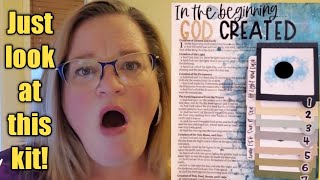 Bible Journaling Genesis 1 with Worthy Written Words Kit