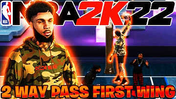 *NEW* 2-WAY PASS FIRST WING DOMINATES THE COMP STAGE ON NBA 2K22..