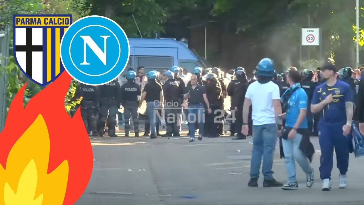 PARMA-NAPOLI, tensioni, scontri e scintille prima della partita fuori al TARDINI 💥 | IL RACCONTO