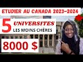 Faites votre demande dadmission dans les universits les moins chres  immigration canada 2023