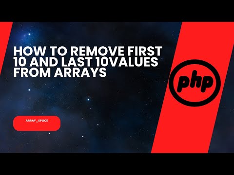 How to remove first 10 values from array in Tamil PHP #php