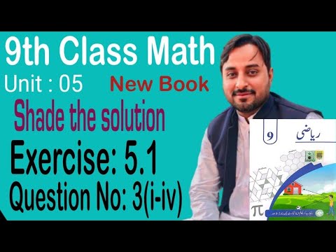 9th Class Math New Book Exercise 5.1 Question No.3(i-iv) Ex 5.1 Q No.3 ...