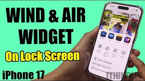 How to Add Wind and Air Quality Widgets on iPhone 17 Lock Screen!