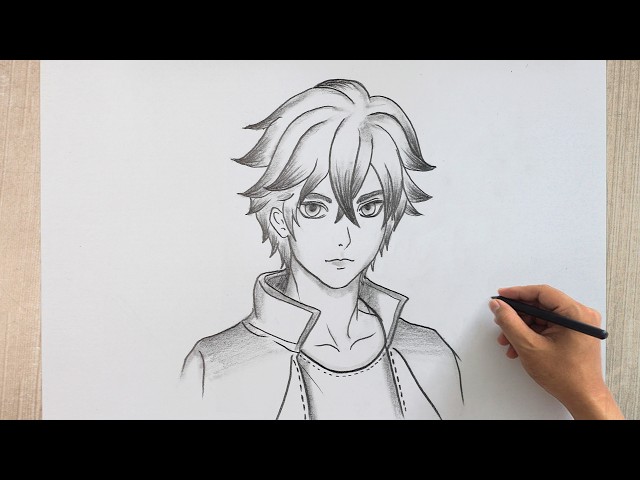Easy Anime Drawing || How to draw Anime face step by step - Videos For Kids