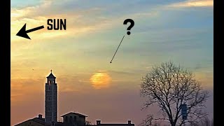 Something That Looked Like A rogue Moon Suddenly Appeared At Sunset