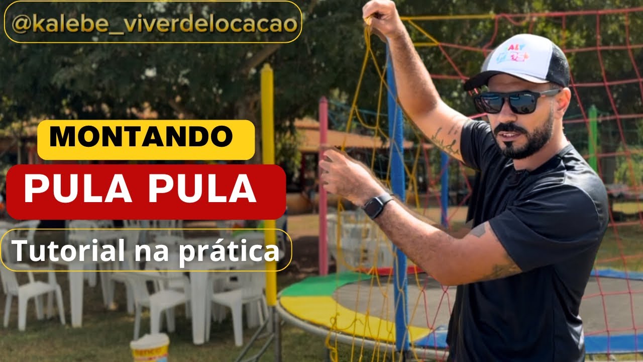 COMO MONTAR PULA PULA | Passo a passo montando cama elástica