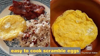 EASY TO COOK SCRAMBLE EGGS IN THE MICROWAVE