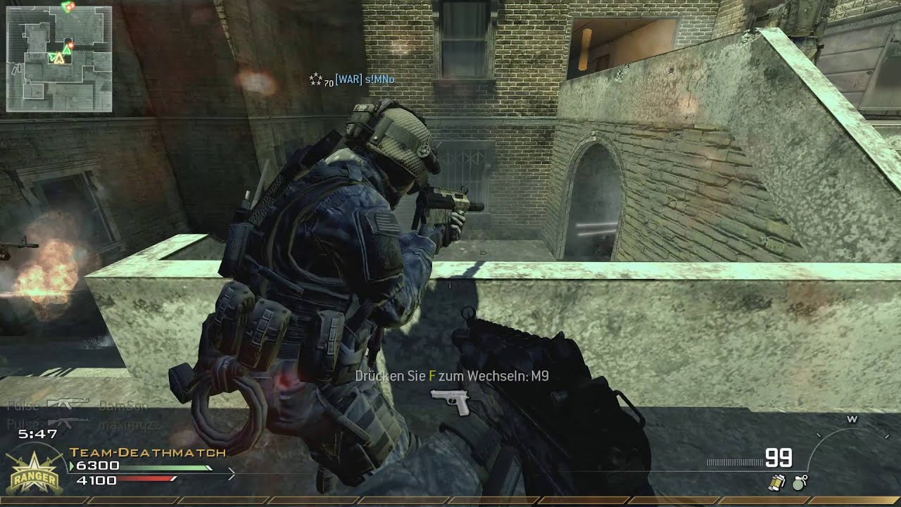 Call of Duty MW2 Skidrow - MP5K silenced PC Gameplay - YouTube